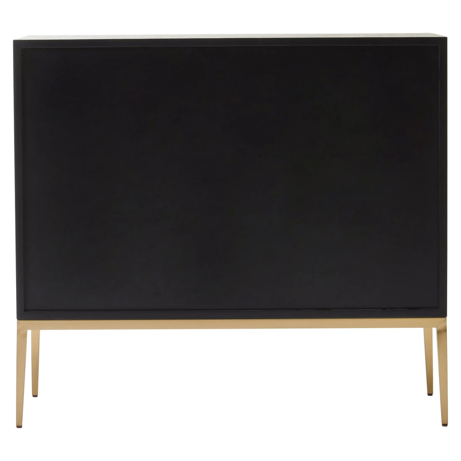 Davaro Black and Gold Two Door Sideboard  Nicholas John Interiors