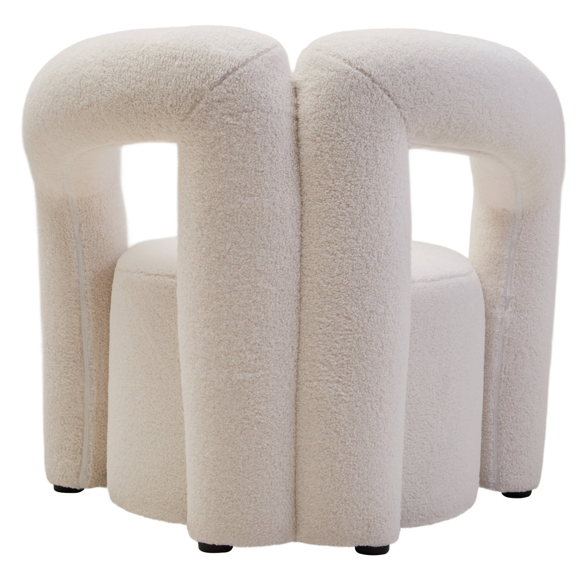 Delina Ivory Boucle Statement Chair  Nicholas John Interiors