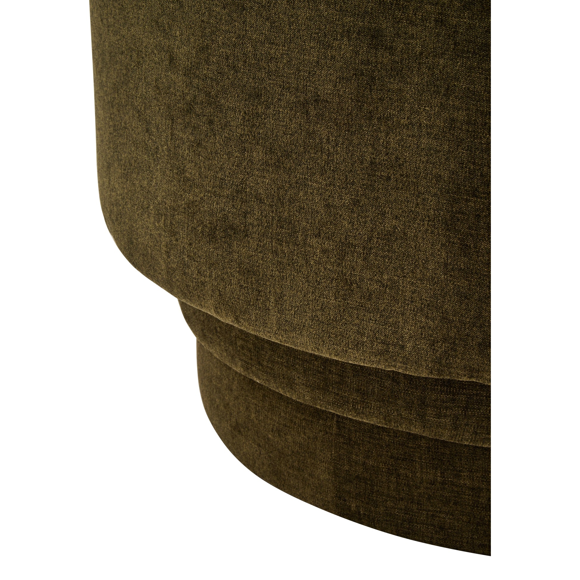Dexter Forest Green Chenille Curved Chair  Nicholas John Interiors