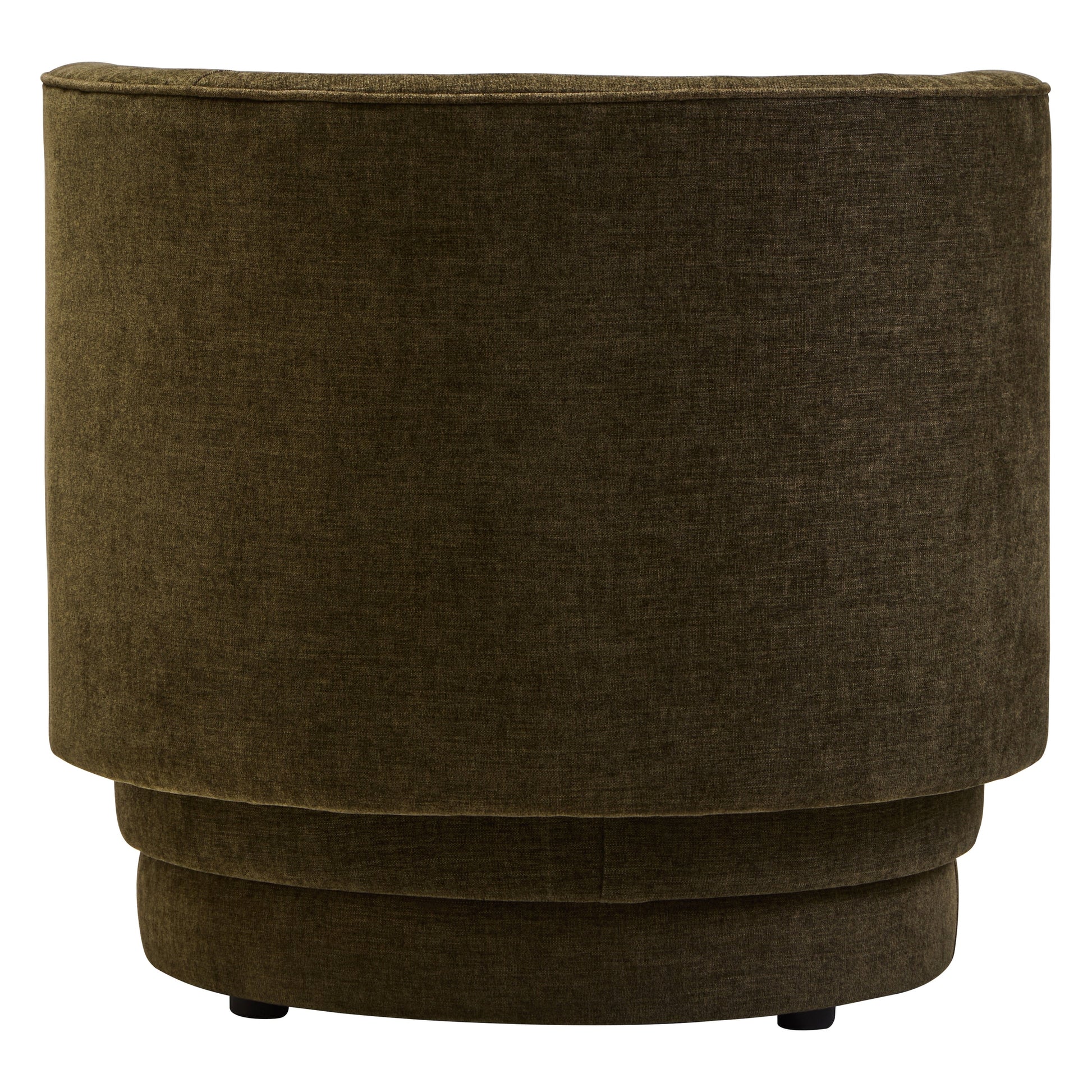 Dexter Forest Green Chenille Curved Chair  Nicholas John Interiors