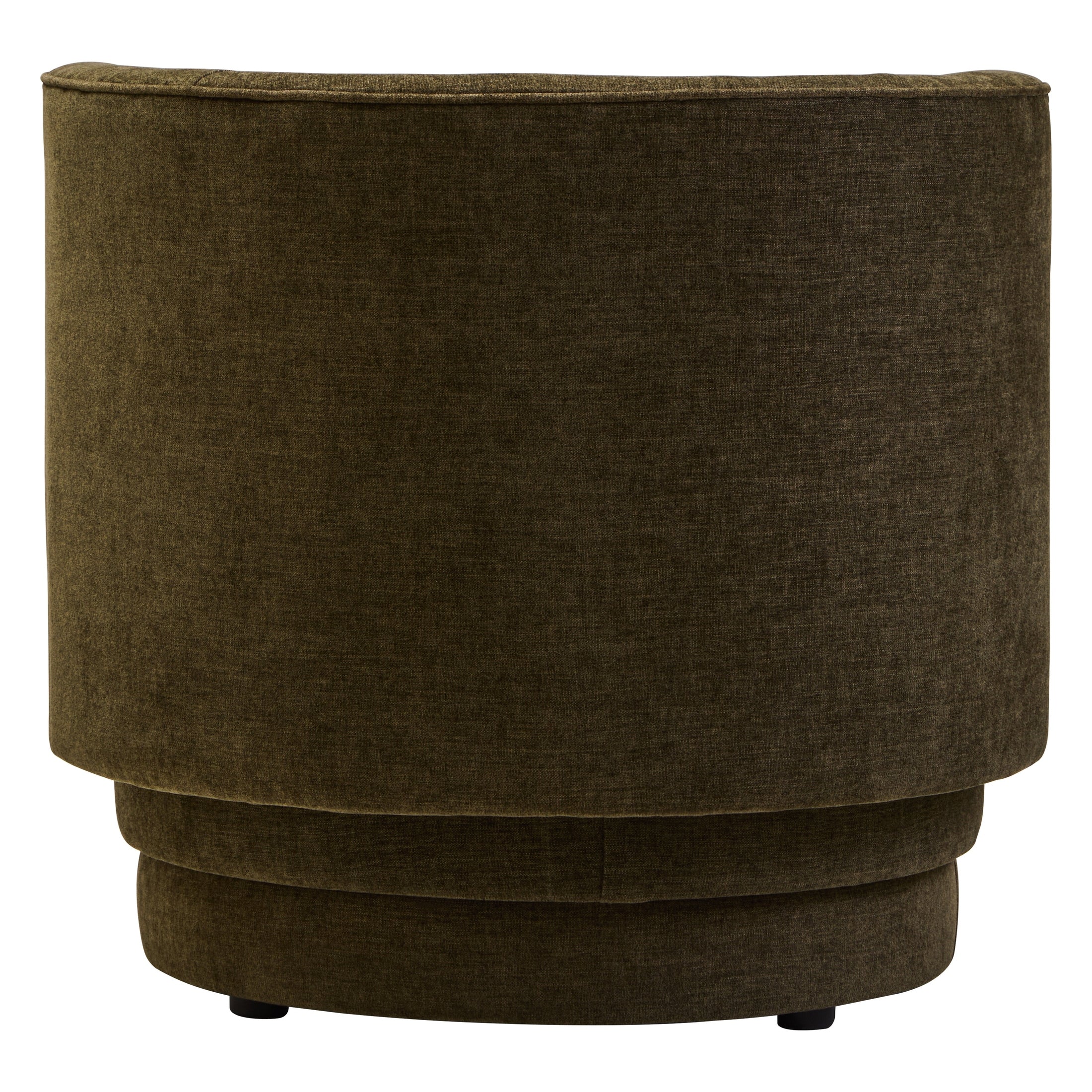 Dexter Forest Green Chenille Curved Chair  Nicholas John Interiors
