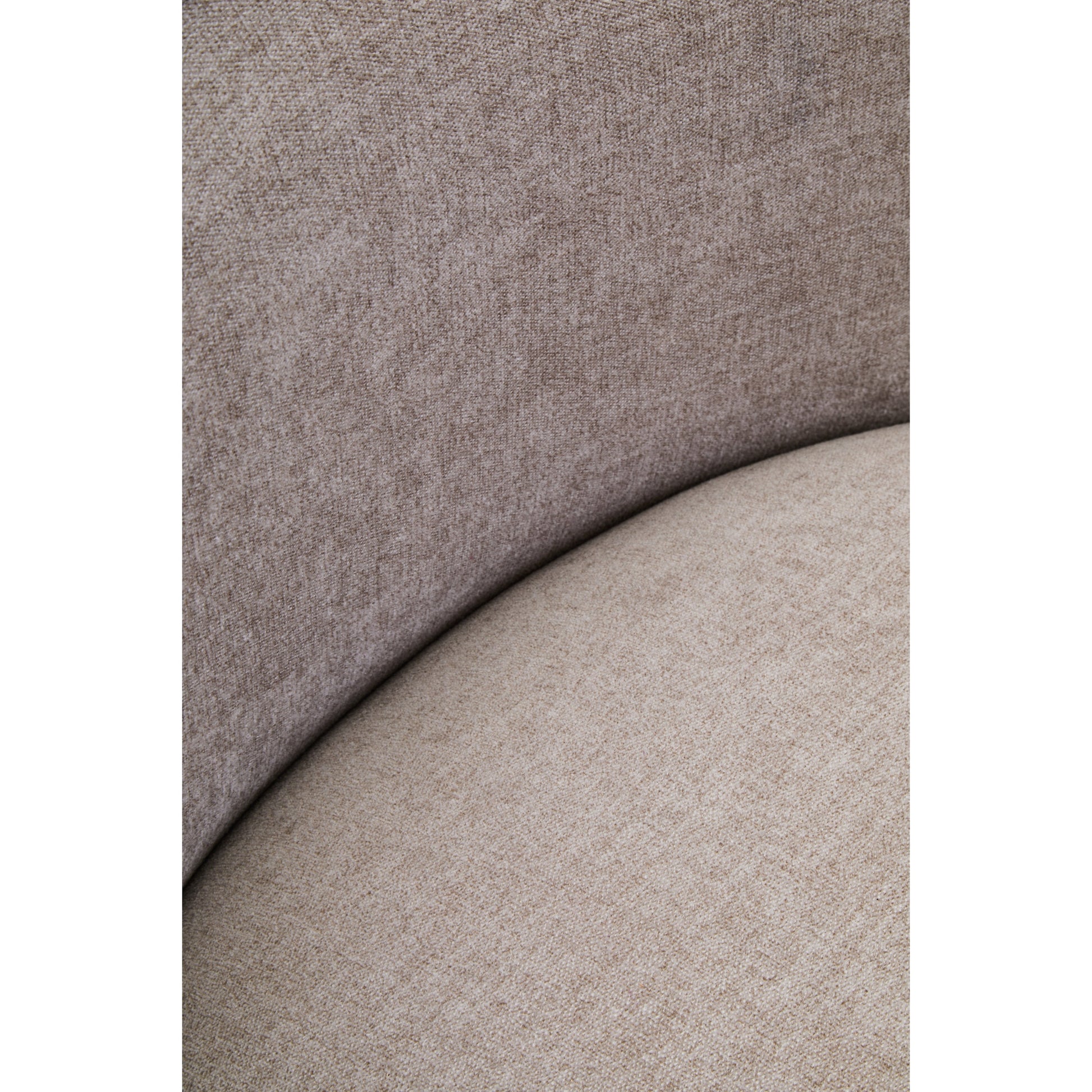 Dexter Taupe Chenille Curved Chair  Nicholas John Interiors