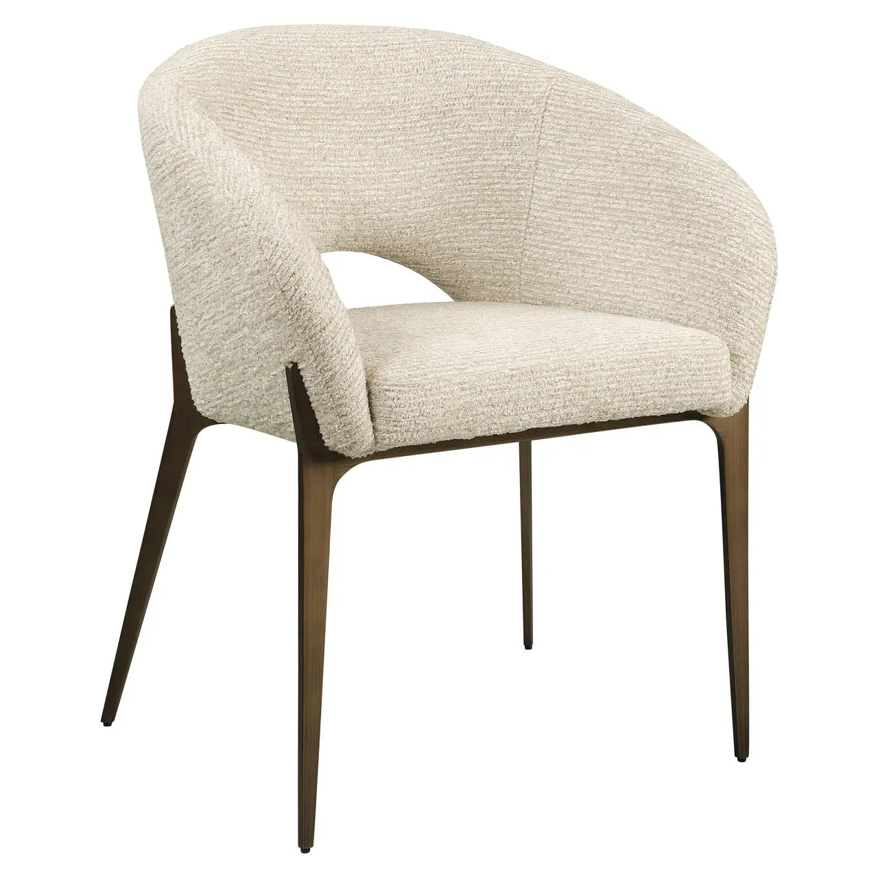 Richmond Interiors Kenzi Natural Linear Dining Chair   Nicholas John Interiors