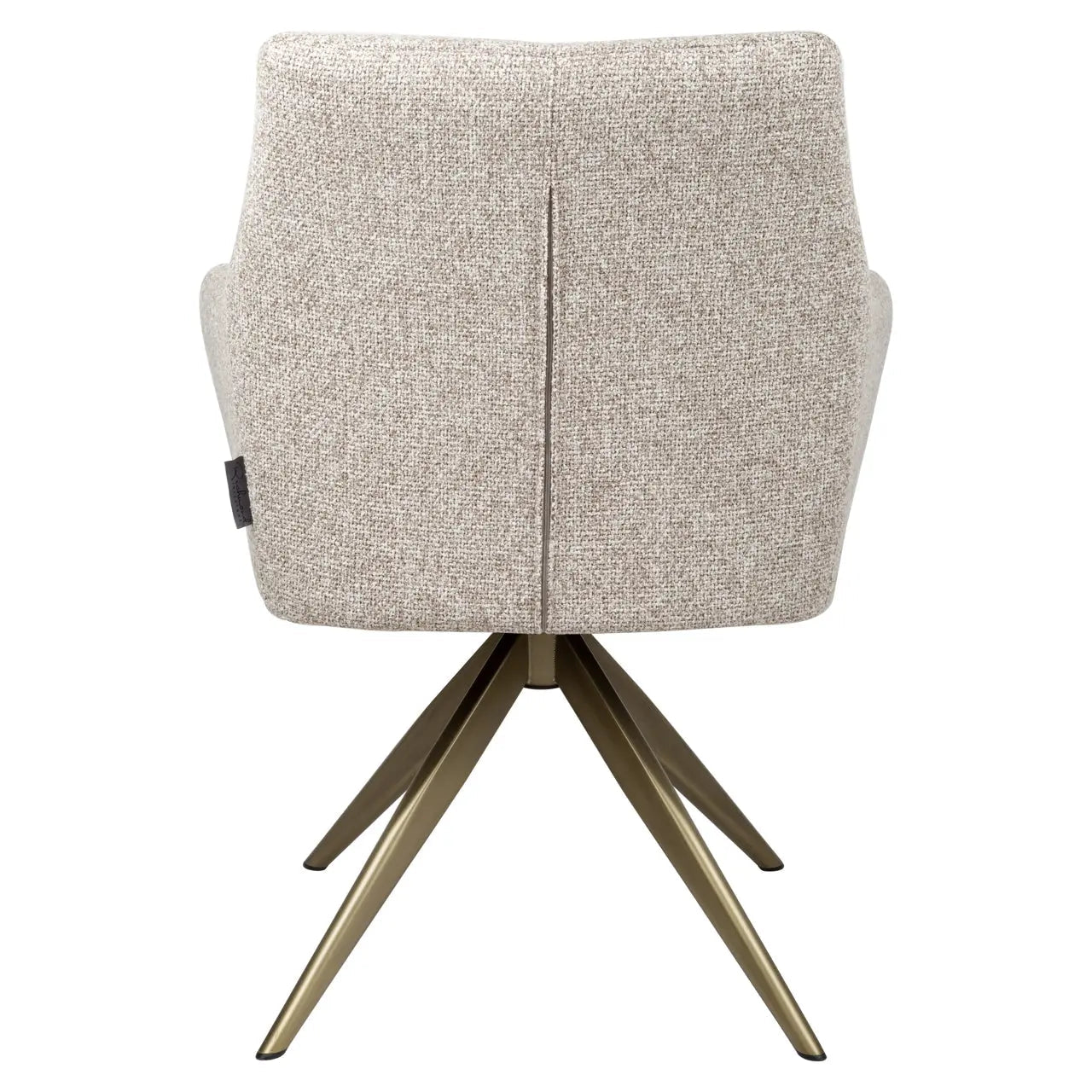 Richmond Interiors Lisonne Cayenne Brown Swivel Dining chair   Nicholas John Interiors