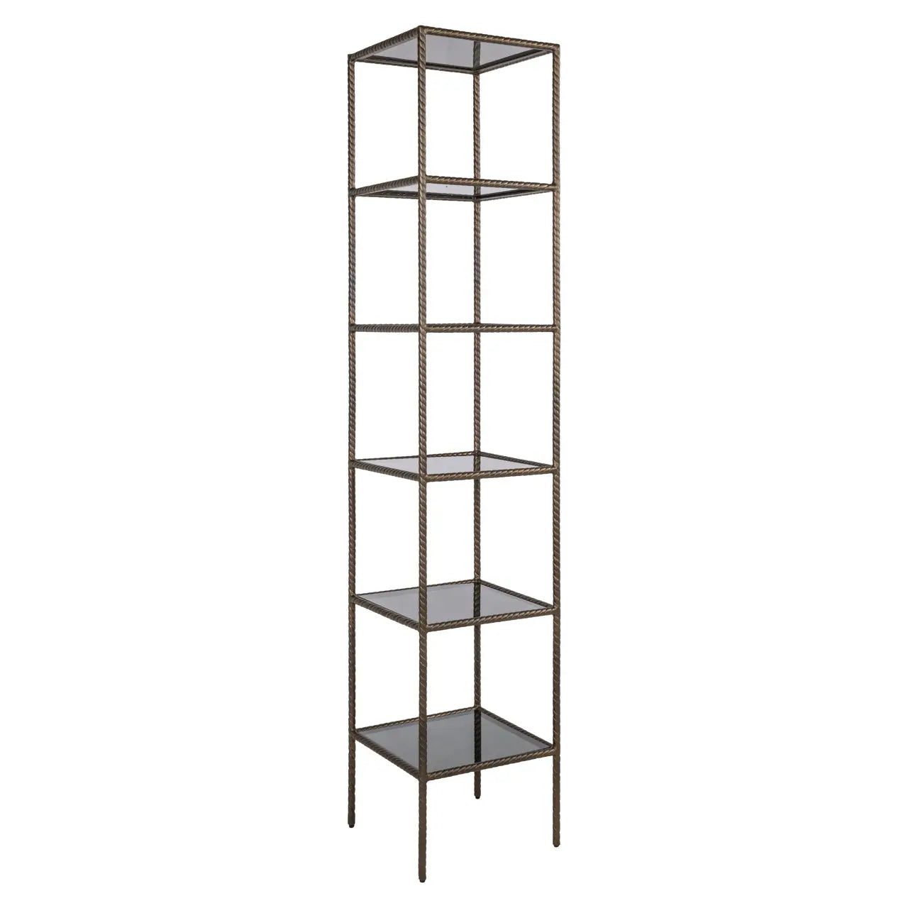 Display cabinet Sheridon gold   Nicholas John Interiors