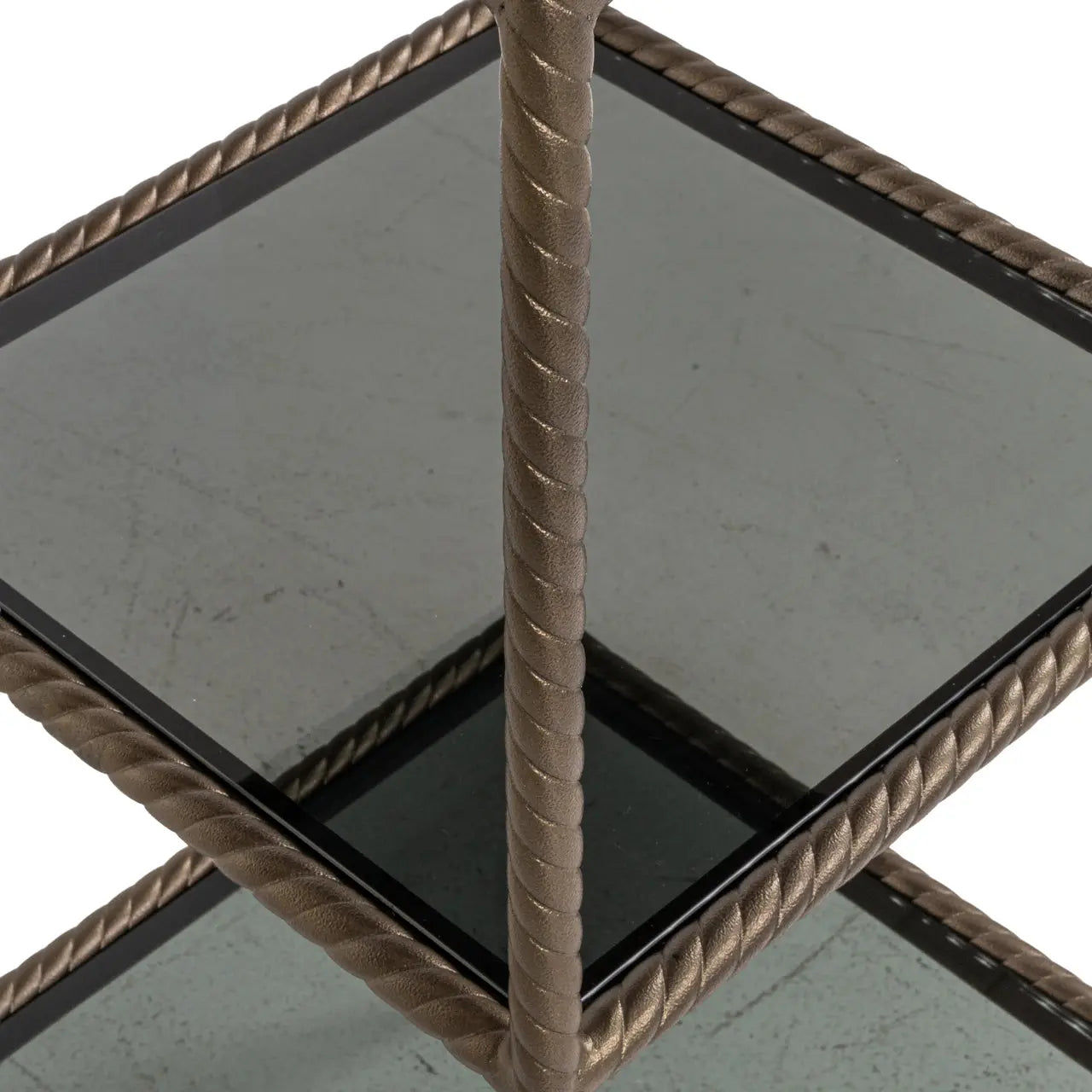 Display cabinet Sheridon gold   Nicholas John Interiors