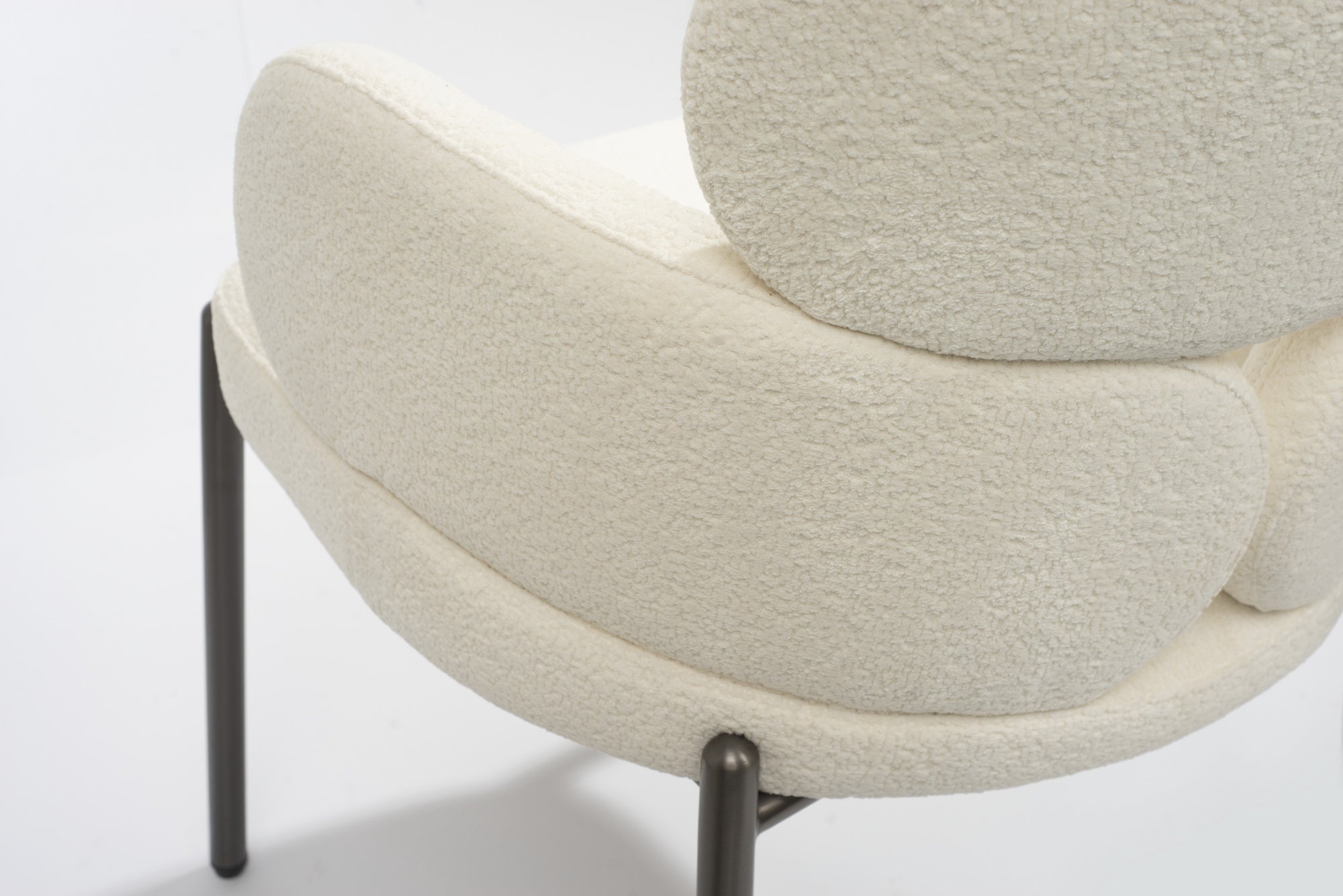 Tommy Franks Dream Dining Chair - Embley Bouclé White