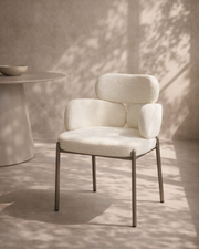 Tommy Franks Dream Dining Chair - Embley Bouclé White