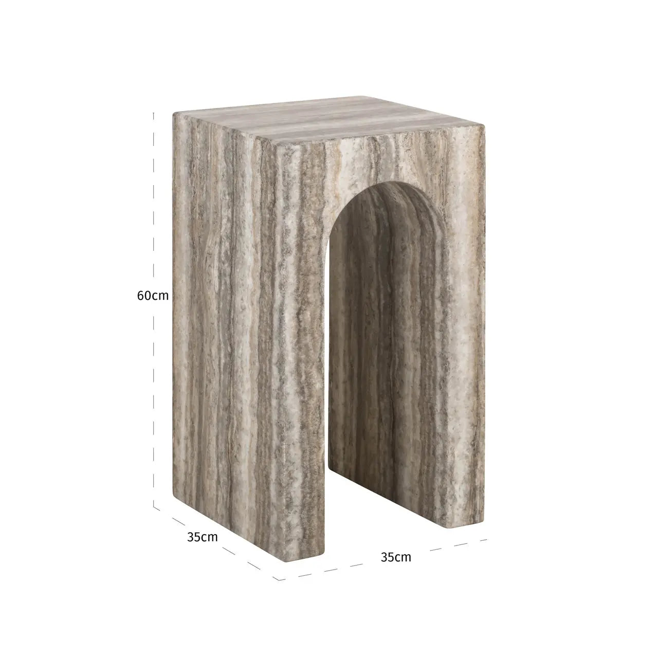 Dulce Grey End Table   Nicholas John Interiors