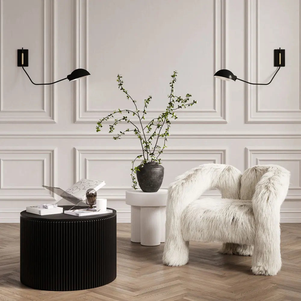 Ashford & Grey Astrid White Side Table  Nicholas John Interiors