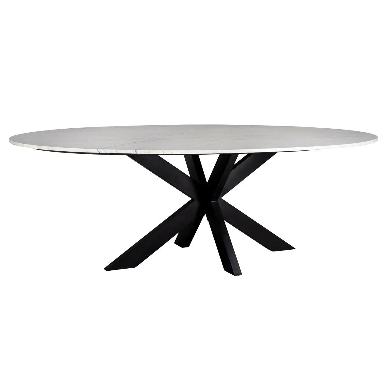 Eettafel Lexington white oval 230   Nicholas John Interiors