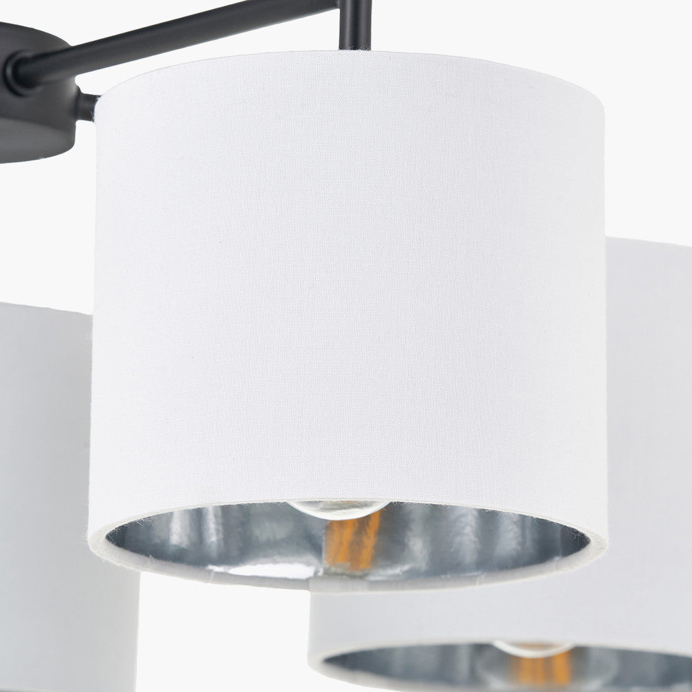Elin 5 Light Pendant – Matt Black & Ivory  Nicholas John Interiors