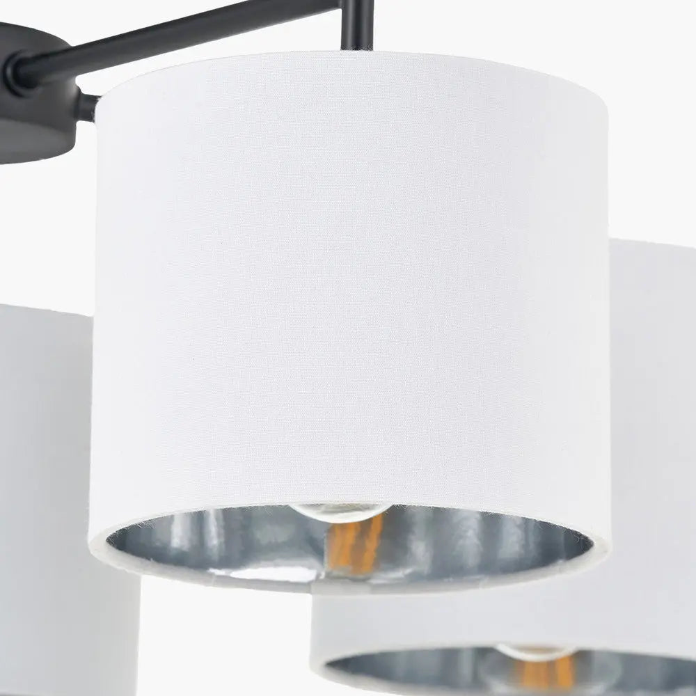 Elin 5 Light Pendant – Matt Black & Ivory  Nicholas John Interiors
