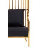 Elina Brushed Gold Dome Cage Chair   Nicholas John Interiors