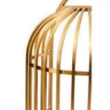 Elina Brushed Gold Dome Cage Chair   Nicholas John Interiors