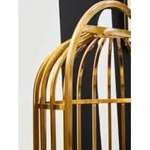Elina Brushed Gold Dome Cage Chair   Nicholas John Interiors
