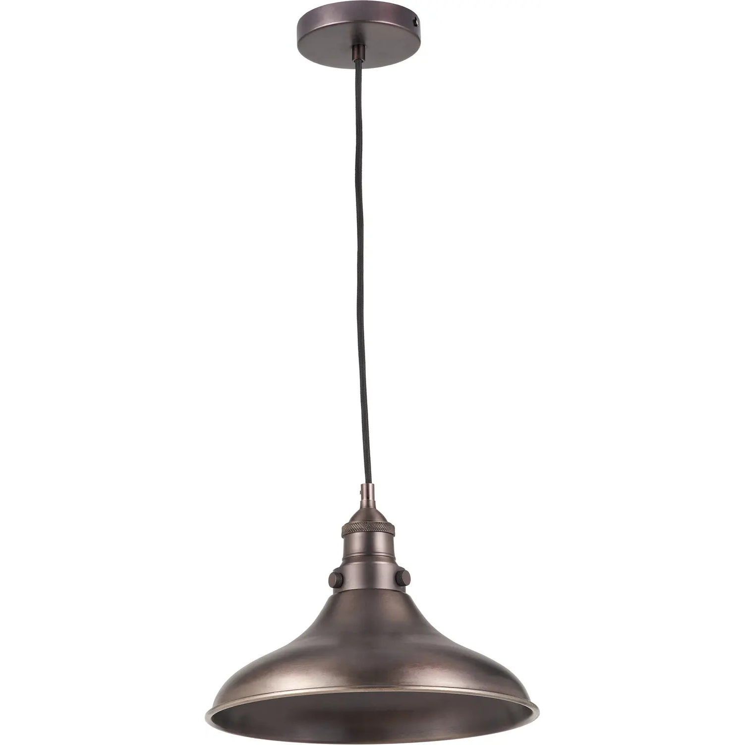 Ellis Antique Bronze Caf•À_ Metal Pendant   Nicholas John Interiors