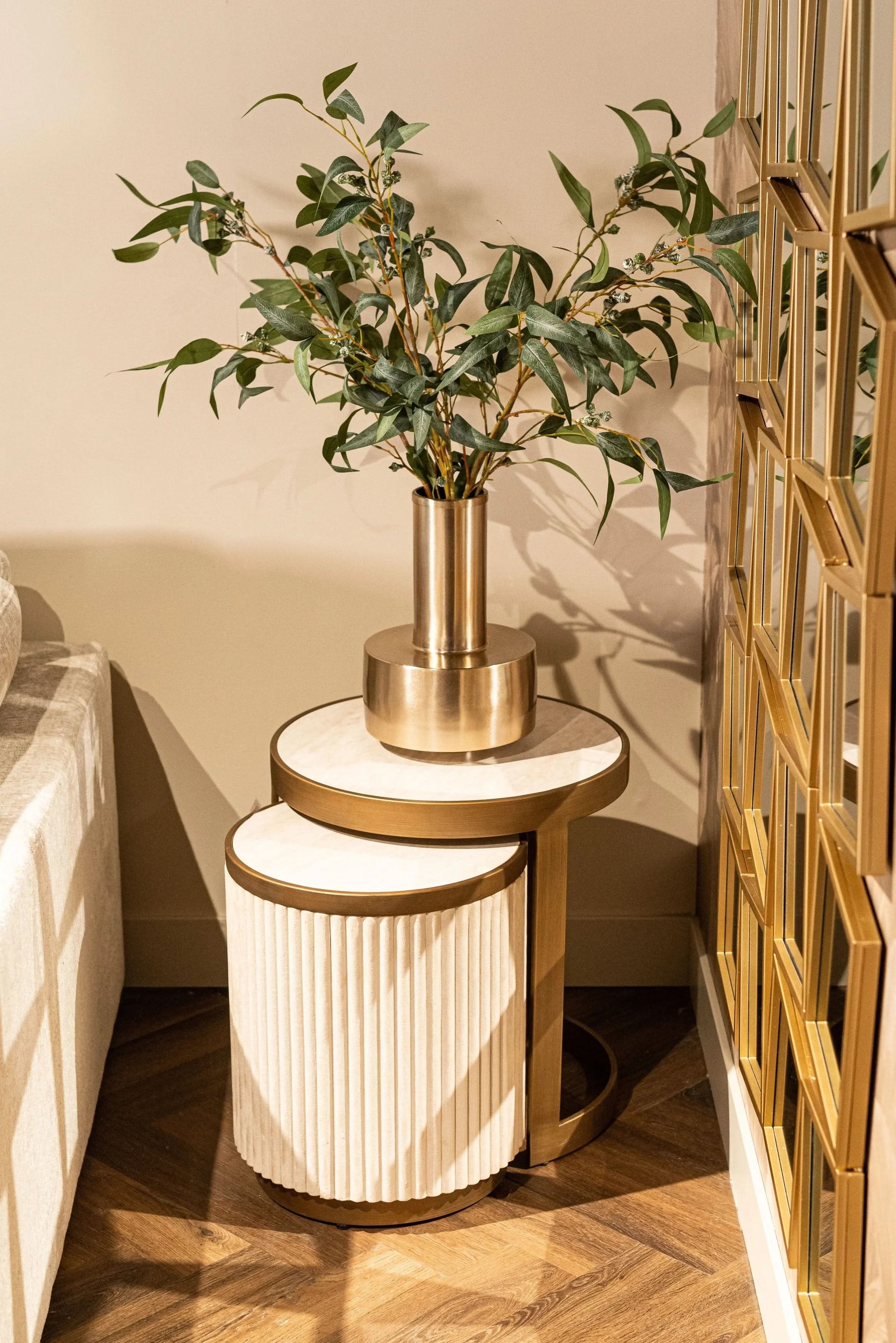 End table Tivoli white (Set of 2)   Nicholas John Interiors