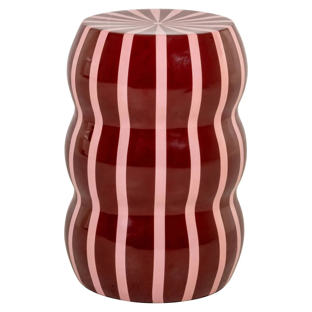 End table Yalou red   Nicholas John Interiors