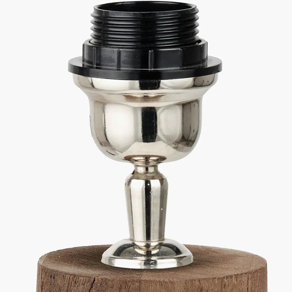 Esha Natural Conical Wood Floor Lamp Base  Nicholas John Interiors