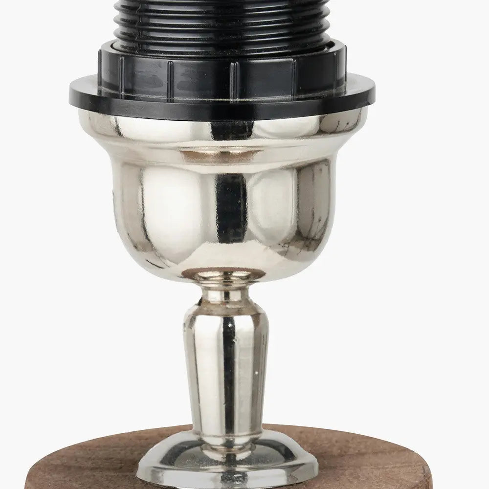 Esha Natural Conical Wood Table Lamp Base  Nicholas John Interiors