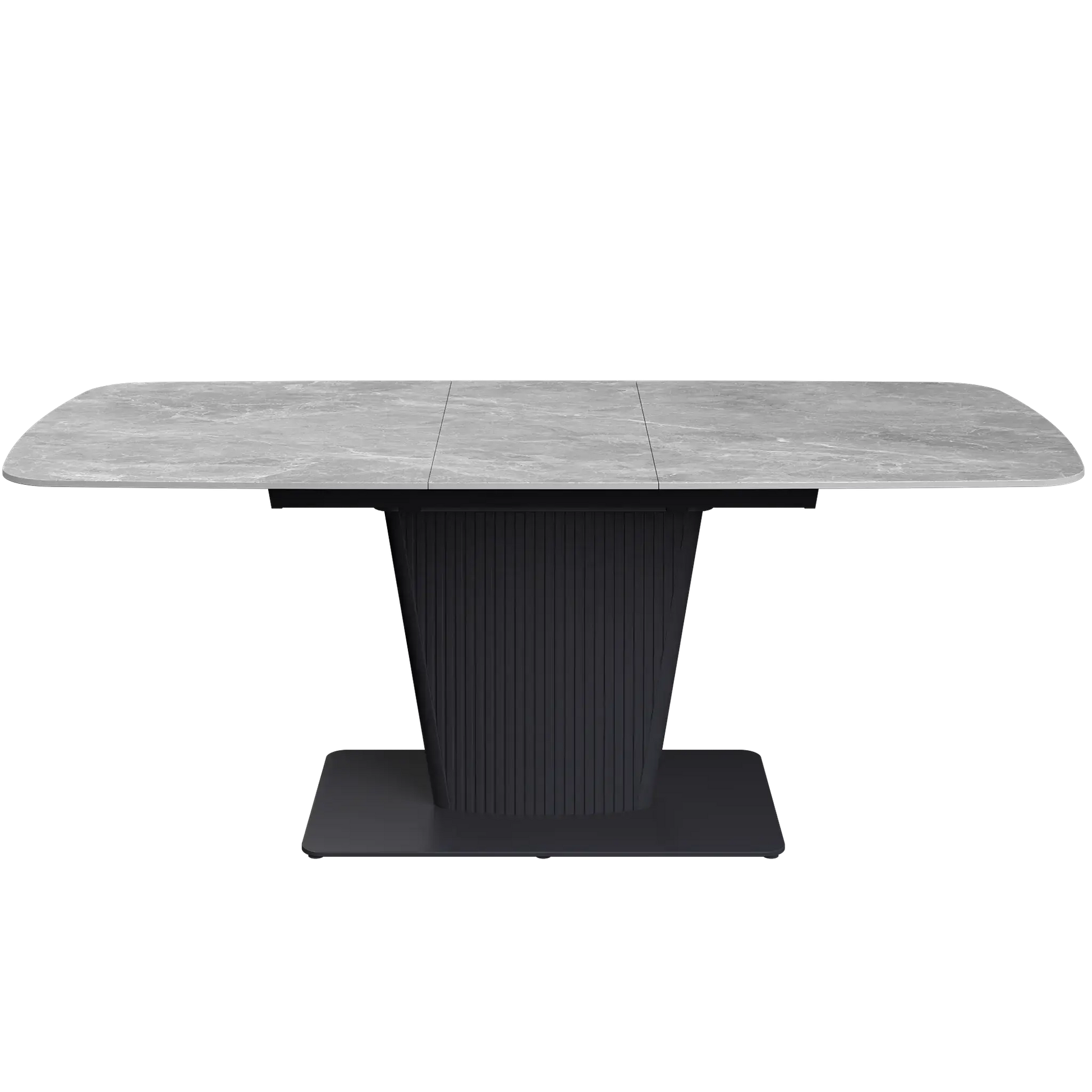 Estello 160-200cm Light Grey Ceramic Extending Dining Table  Nicholas John Interiors