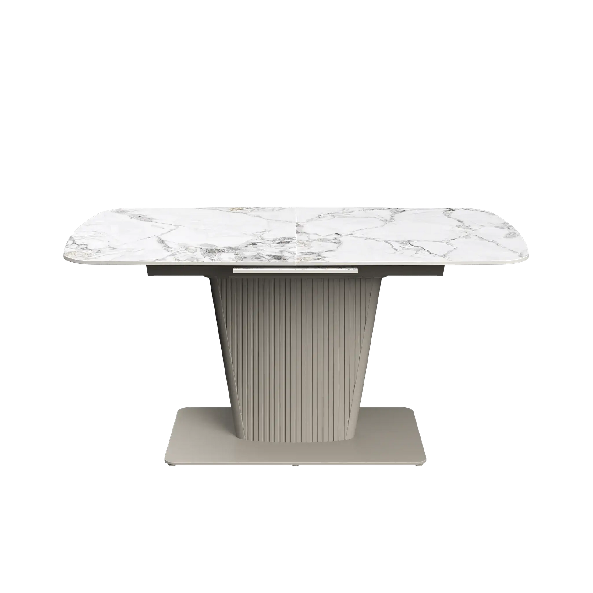 Estello 160-200cm White Ceramic Extending Dining Table  Nicholas John Interiors