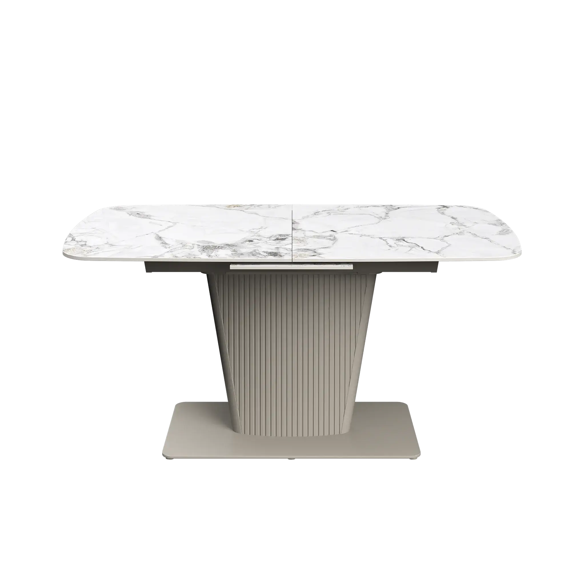 Estello 160-200cm White Ceramic Extending Dining Table  Nicholas John Interiors