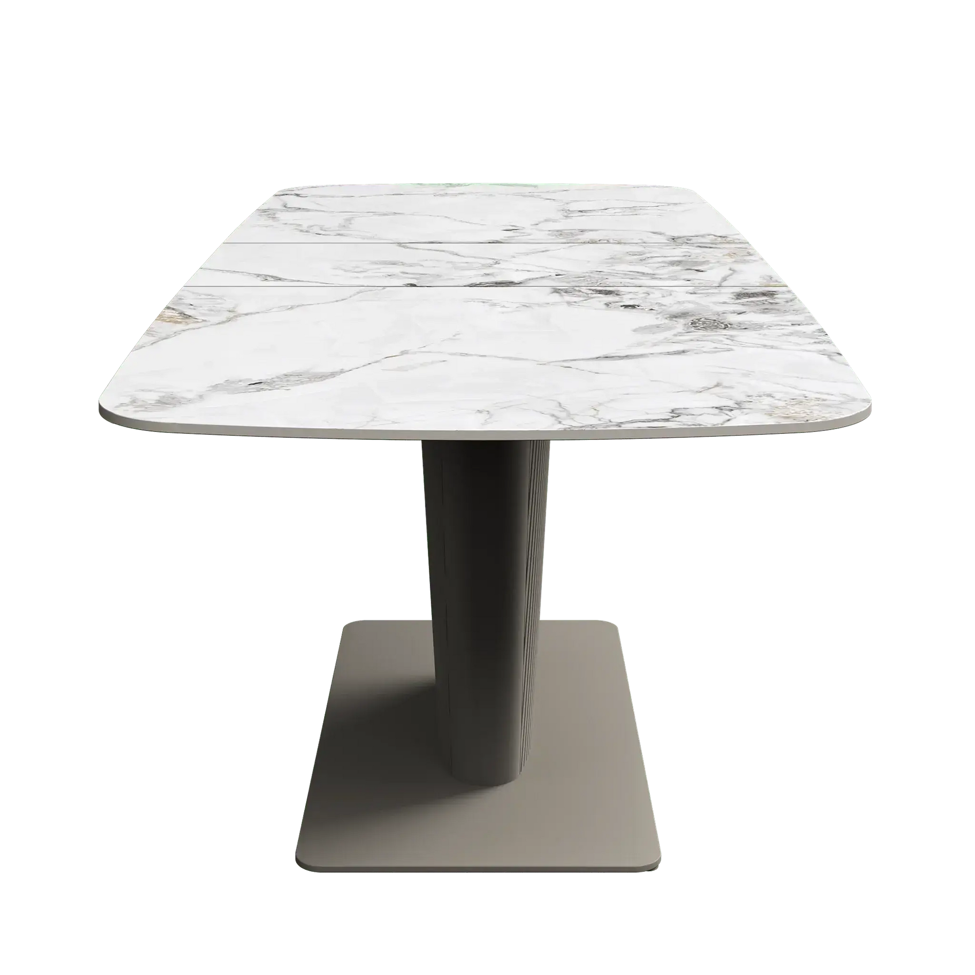 Estello 160-200cm White Ceramic Extending Dining Table  Nicholas John Interiors