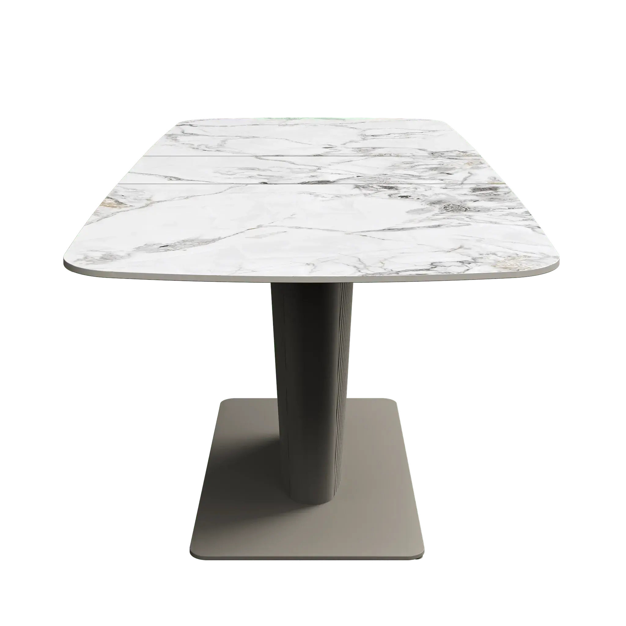 Estello 160-200cm White Ceramic Extending Dining Table