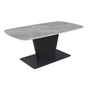 Estello Light Grey Ceramic Coffee Table  Nicholas John Interiors