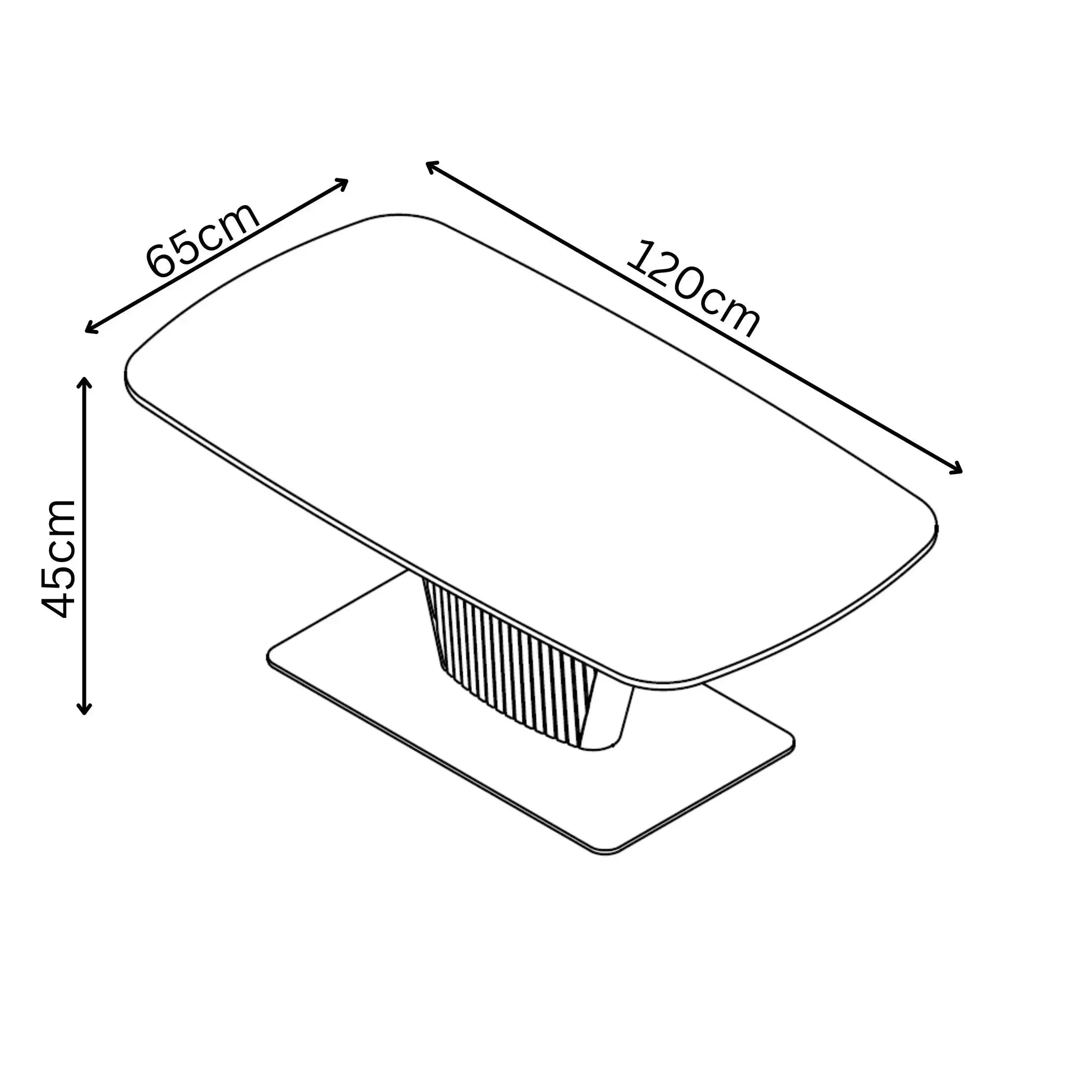 Estello Light Grey Ceramic Coffee Table