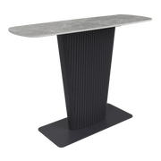 Estello Light Grey Ceramic Console Table  Nicholas John Interiors