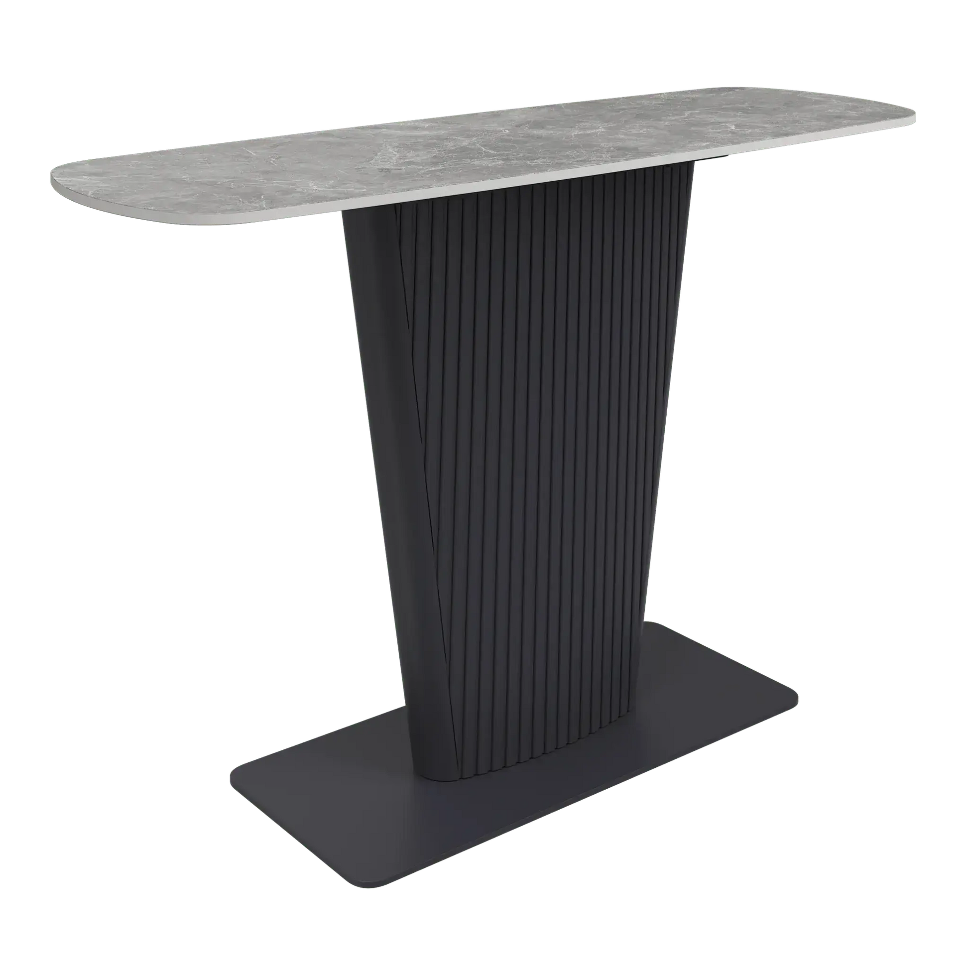 Estello Light Grey Ceramic Console Table  Nicholas John Interiors