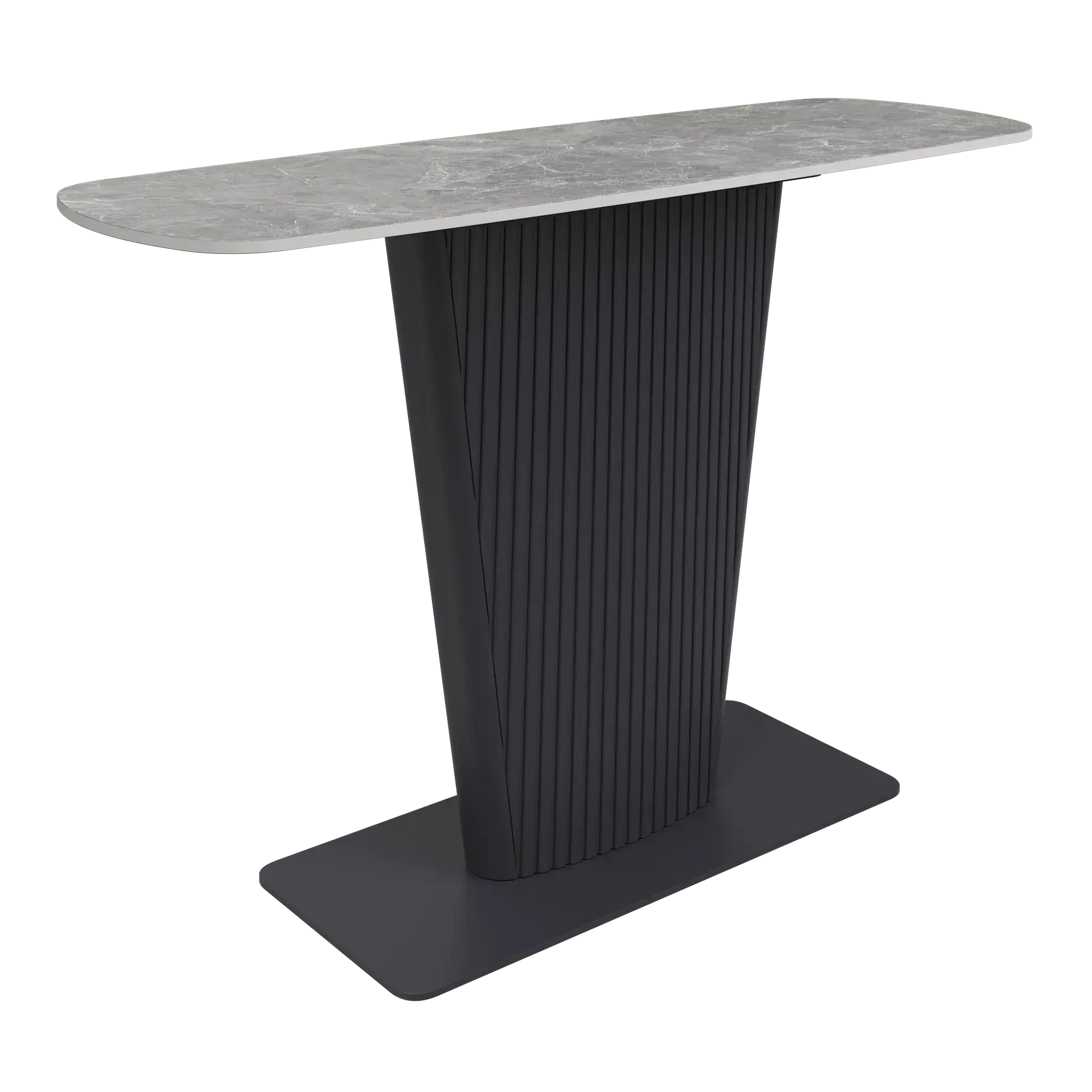 Estello Light Grey Ceramic Console Table  Nicholas John Interiors