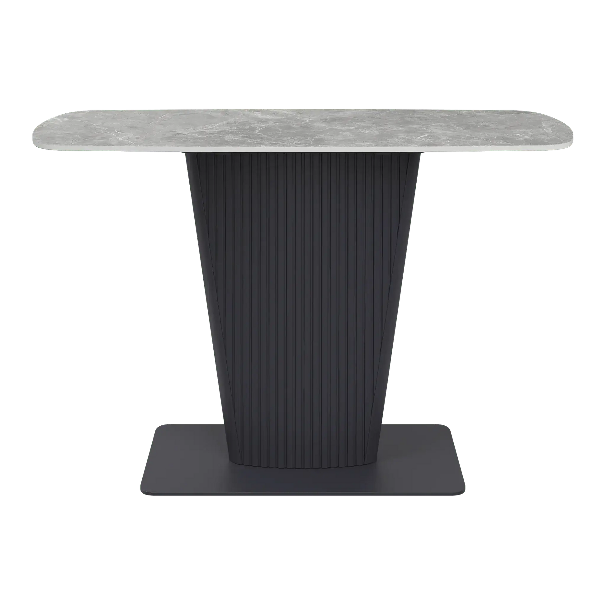 Estello Light Grey Ceramic Console Table  Nicholas John Interiors
