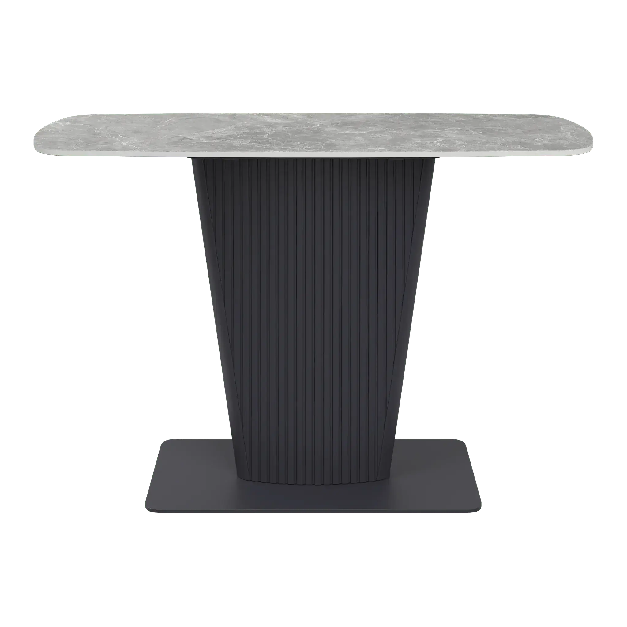 Estello Light Grey Ceramic Console Table  Nicholas John Interiors