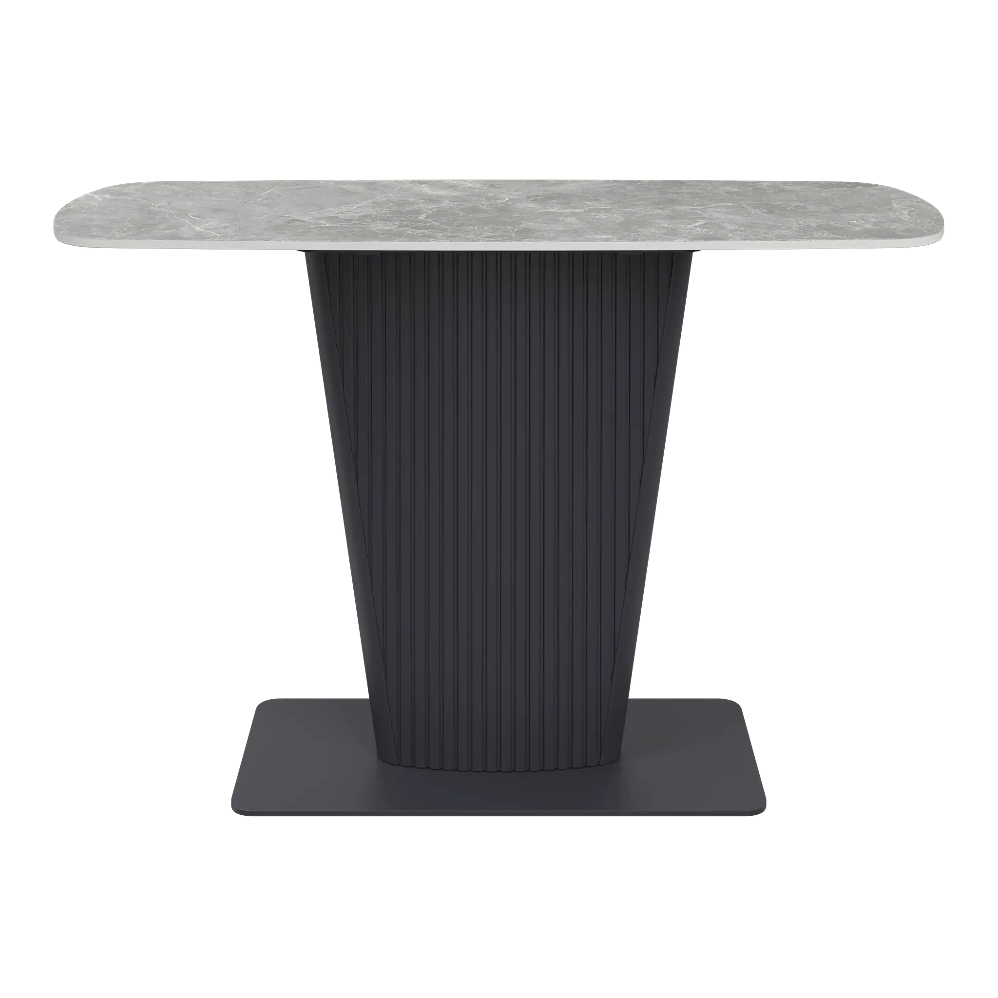 Estello Light Grey Ceramic Console Table  Nicholas John Interiors
