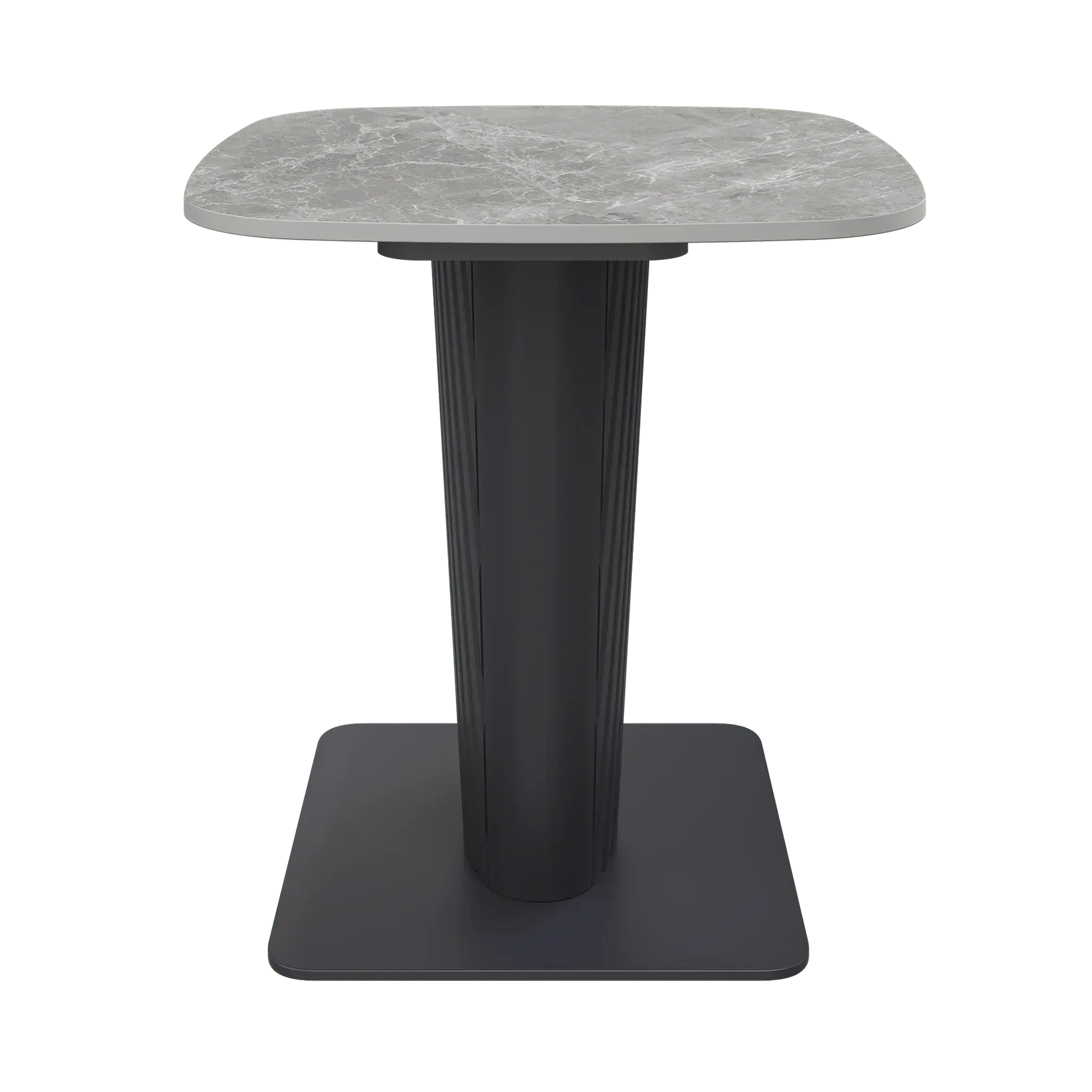 Estello Light Grey Ceramic Side Table  Nicholas John Interiors