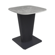 Estello Light Grey Ceramic Side Table  Nicholas John Interiors