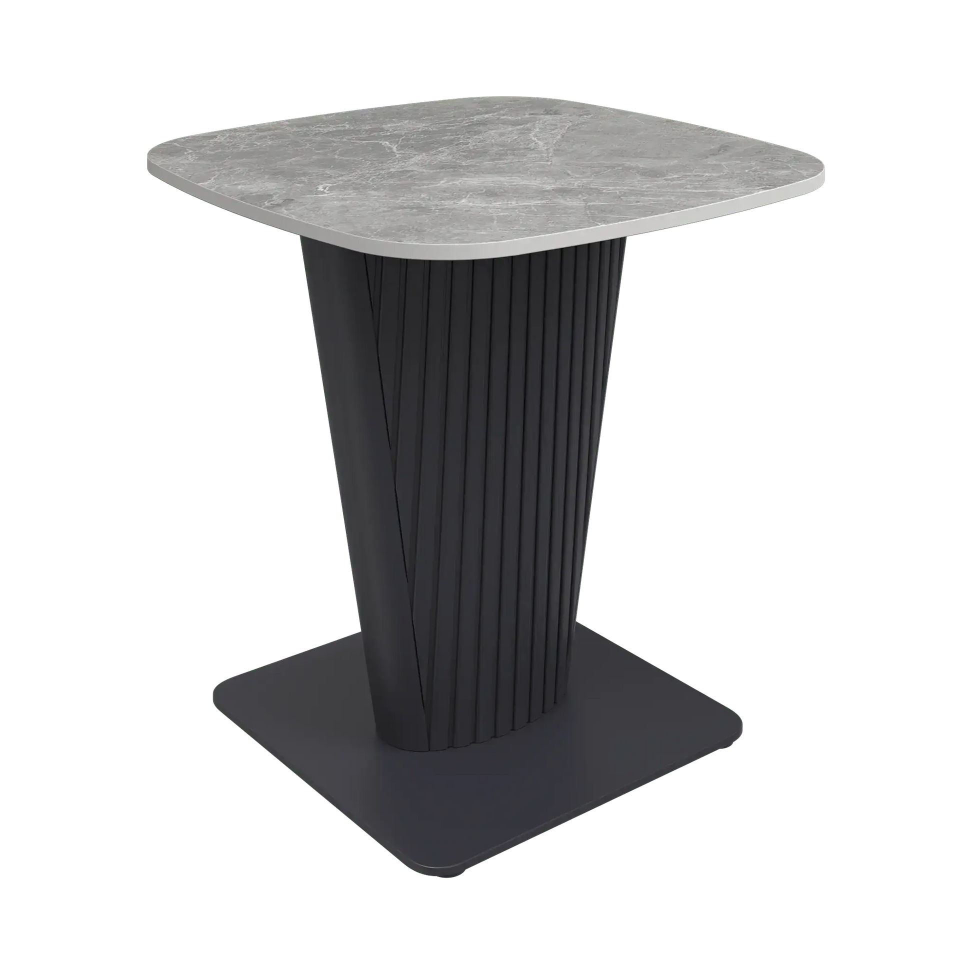 Estello Light Grey Ceramic Side Table  Nicholas John Interiors