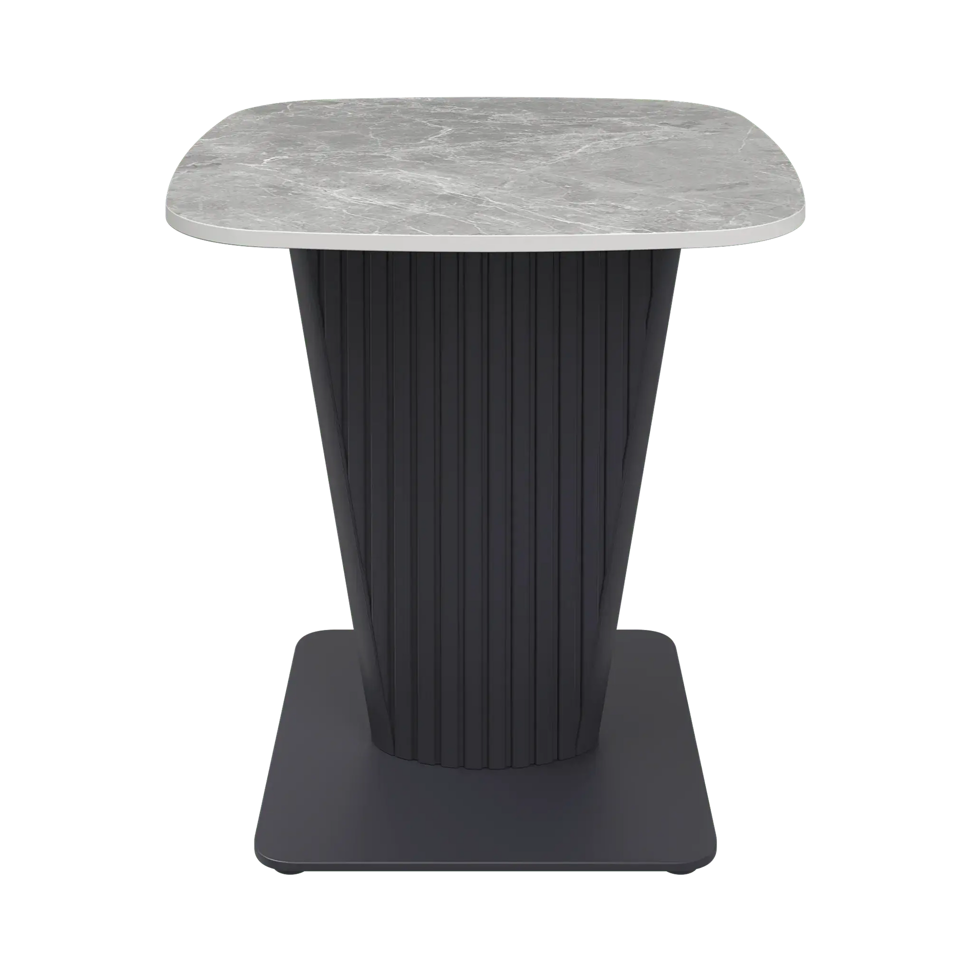 Estello Light Grey Ceramic Side Table  Nicholas John Interiors