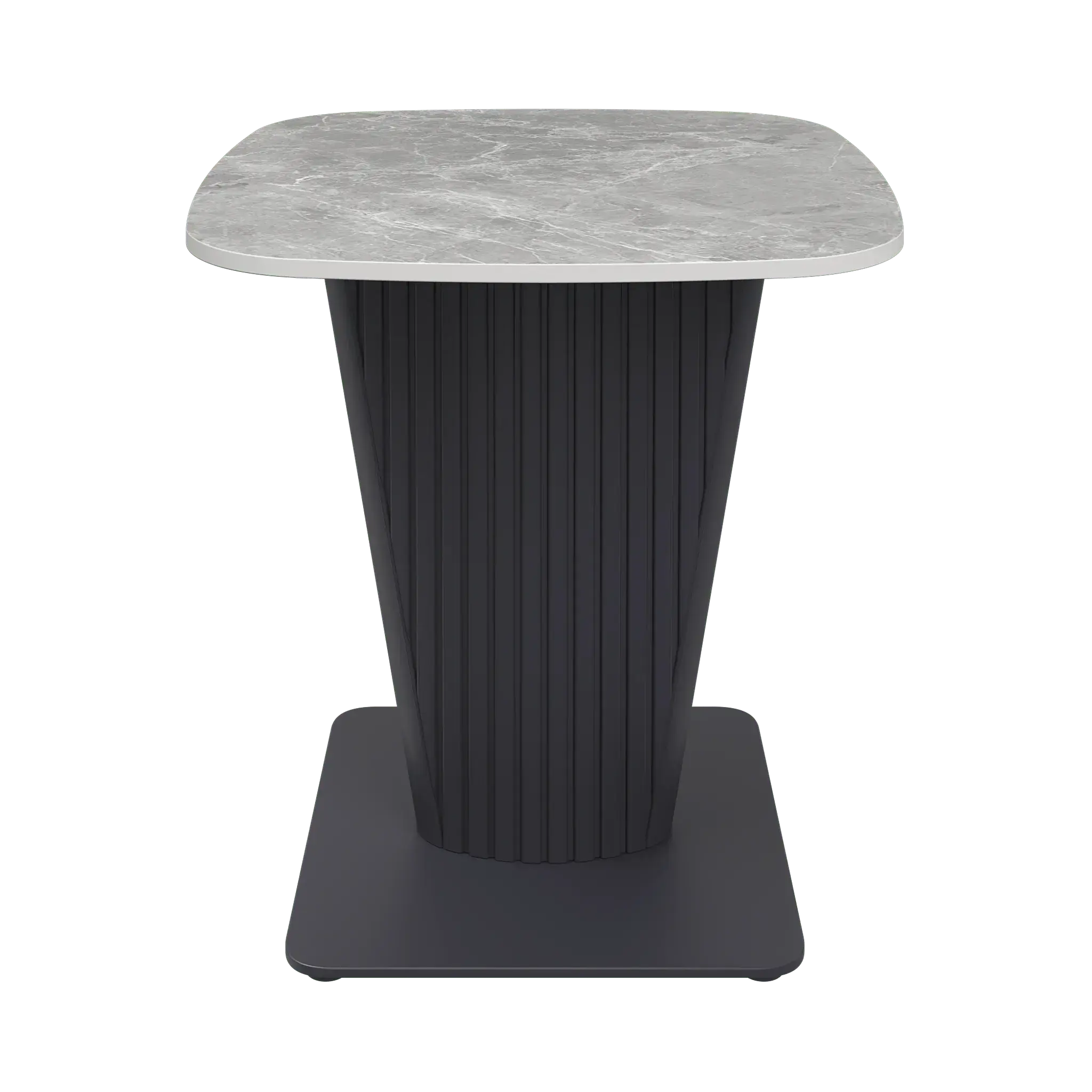 Estello Light Grey Ceramic Side Table  Nicholas John Interiors