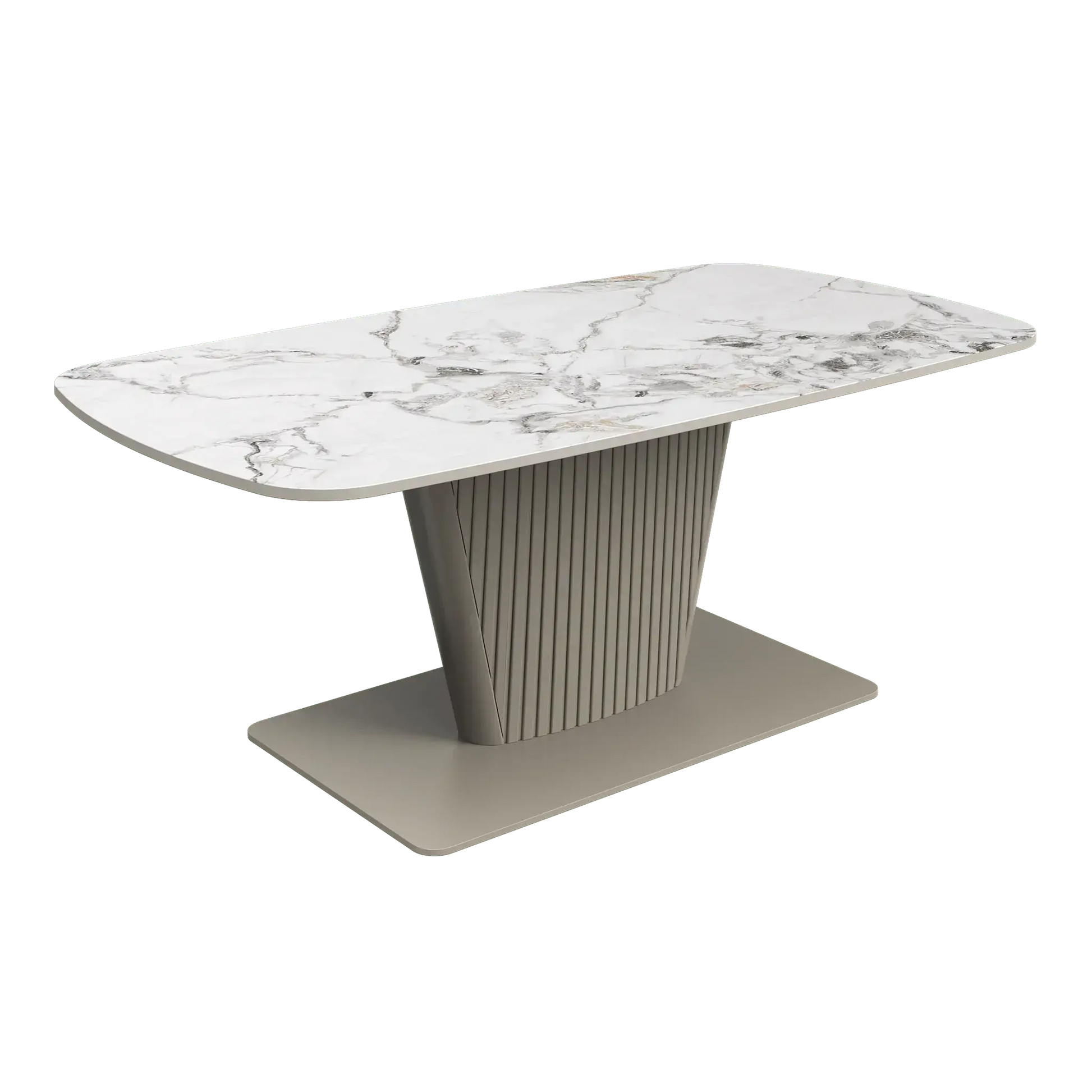 Estello White Ceramic Coffee Table  Nicholas John Interiors