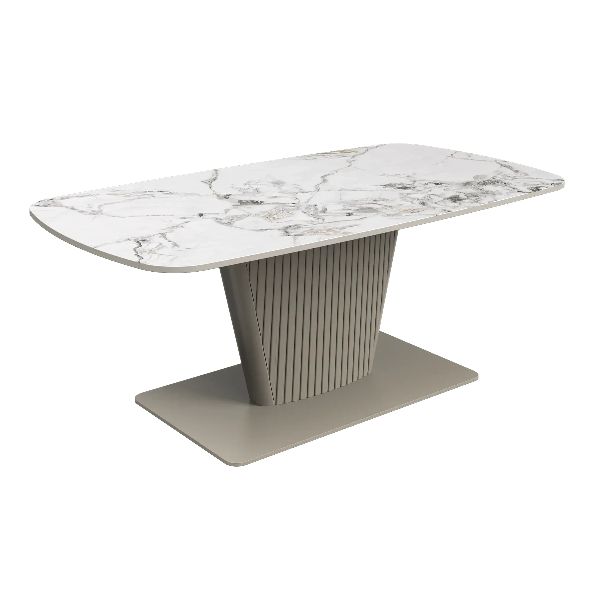 Estello White Ceramic Coffee Table  Nicholas John Interiors