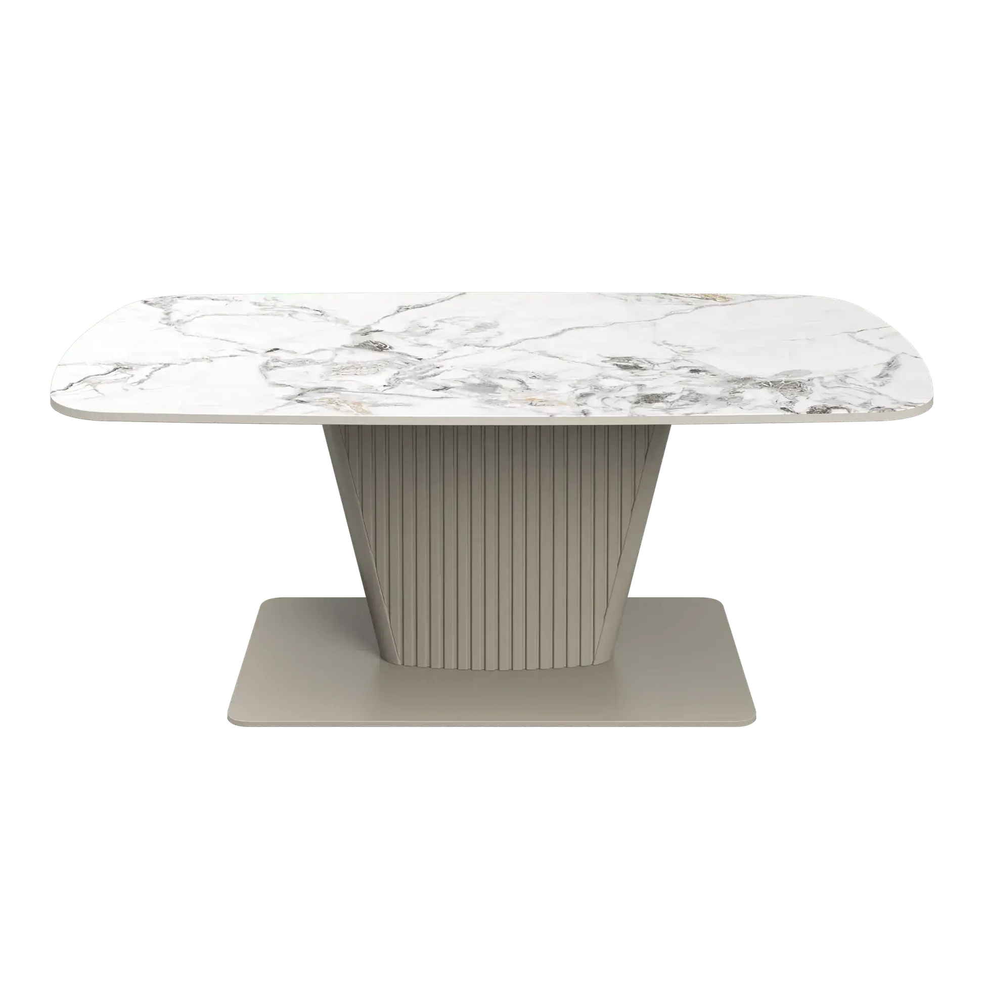 Estello White Ceramic Coffee Table  Nicholas John Interiors
