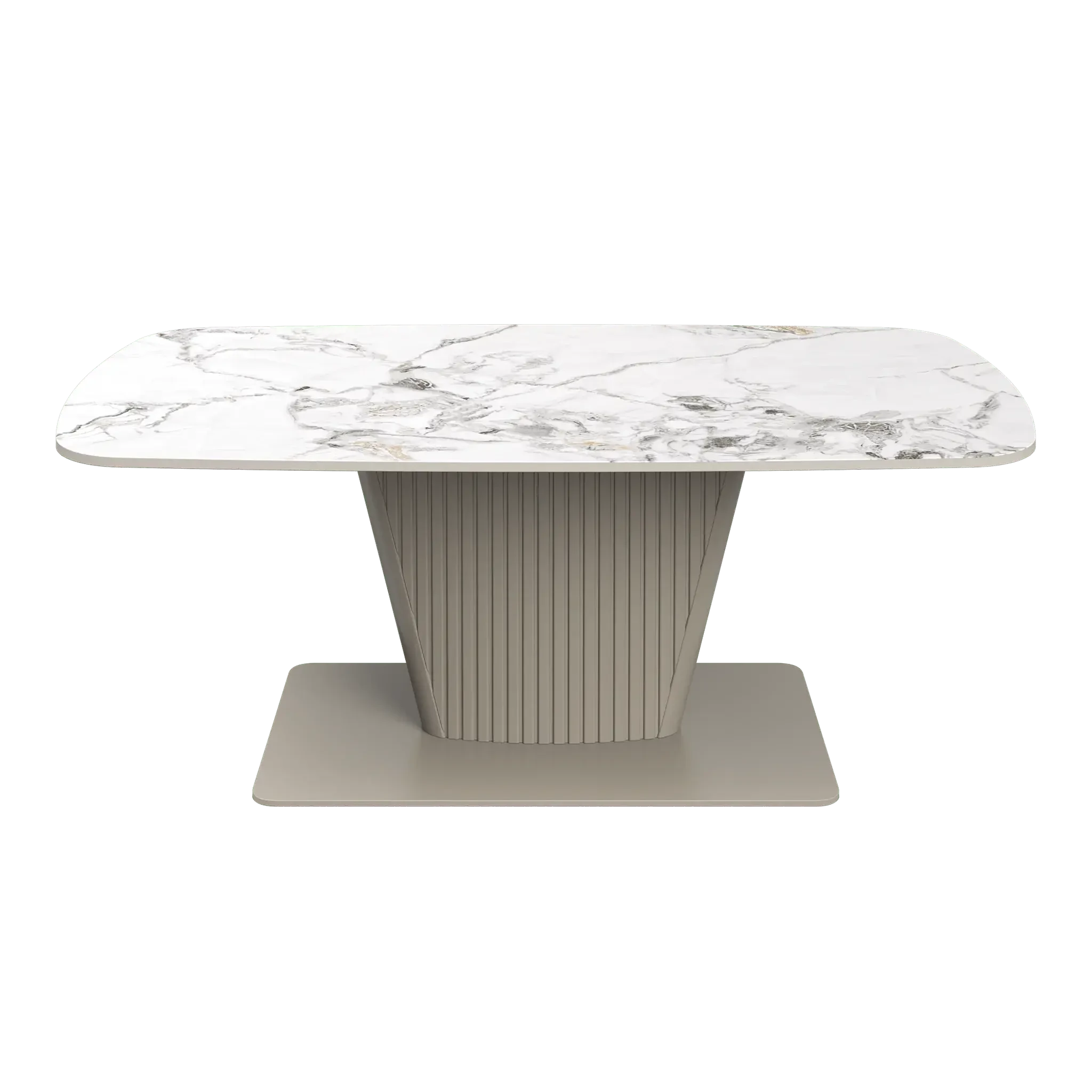 Estello White Ceramic Coffee Table  Nicholas John Interiors