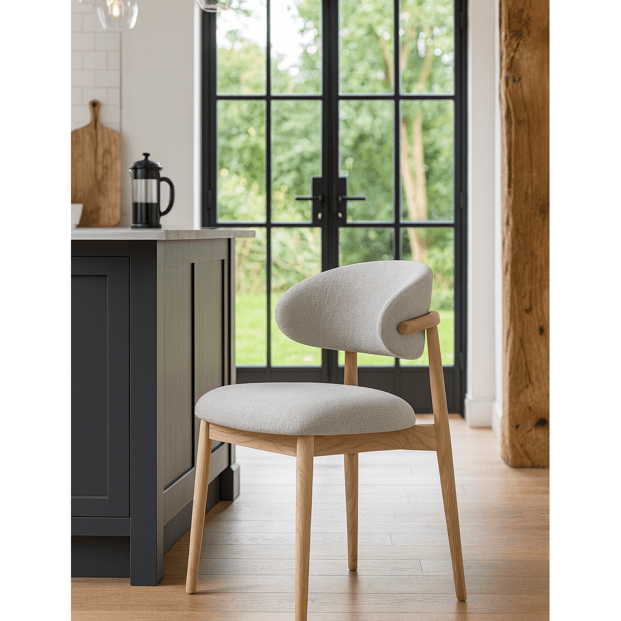 Keiichi Blockley Dining Chair in Ash   Nicholas John Interiors