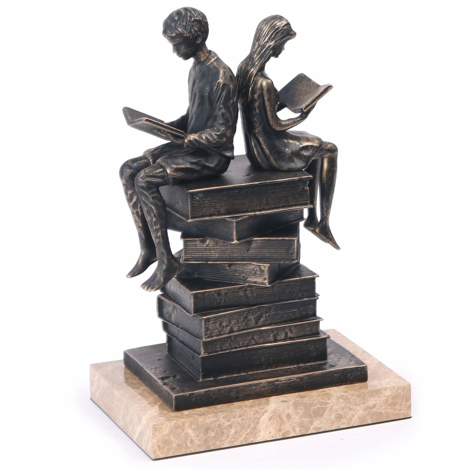 Keiichi Reading Figures Sculpture   Nicholas John Interiors