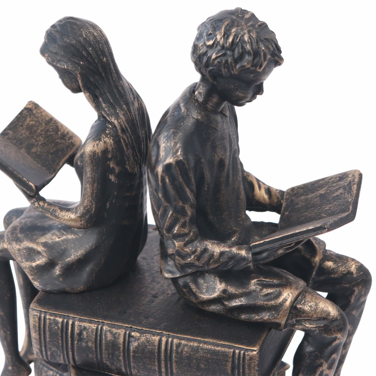 Keiichi Reading Figures Sculpture   Nicholas John Interiors
